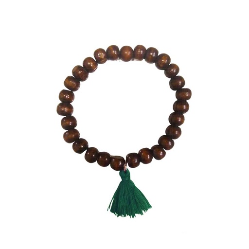 Pulsera Japa Mala Tessel Corto Verde