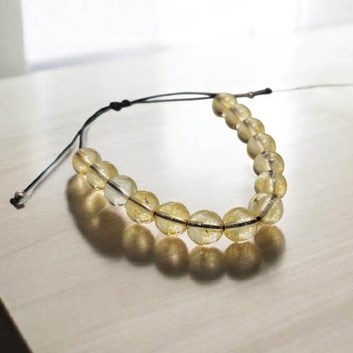 Pulsera Gema Citrino Hilo