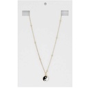 Collar Dorado con Yin Yang