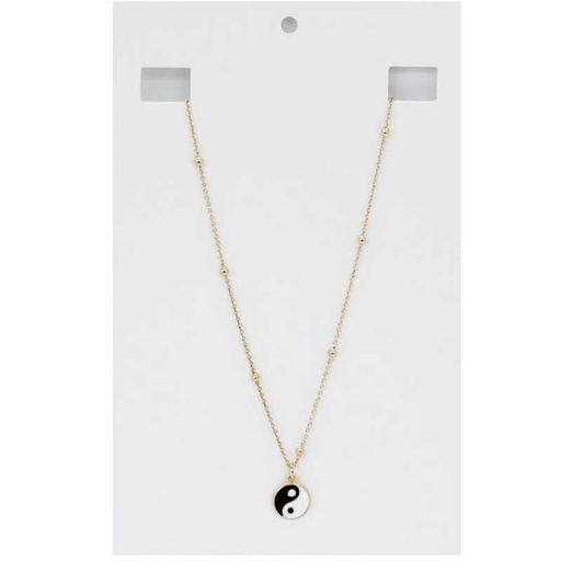 [¨72579] Collar Dorado con Yin Yang