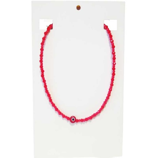 Collar Rojo Ojo Turco