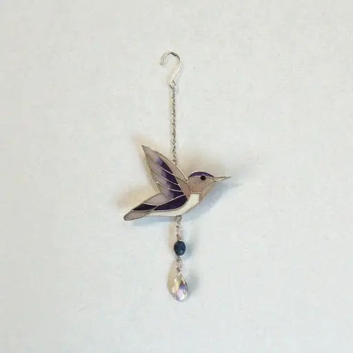 Movil Metal Colibri Violeta 35cm