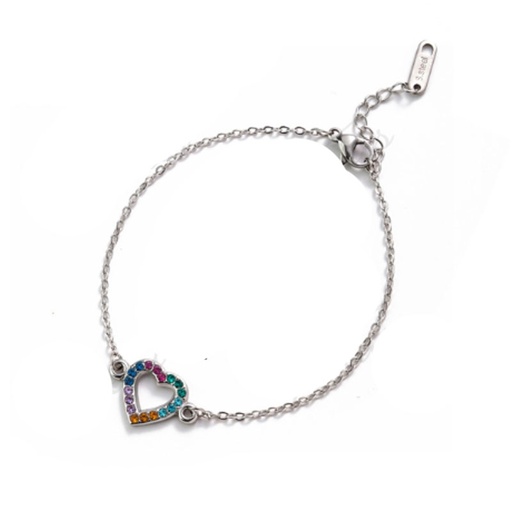 Pulsera Corazon con Strass