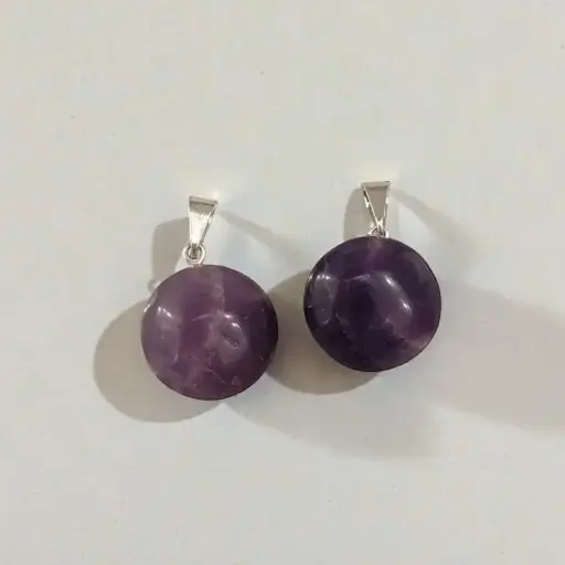 Dije Gema Amatista Circular