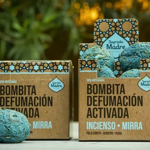 Bombita de Defumación Sagrada Madre x Unidad Incienso Mirra