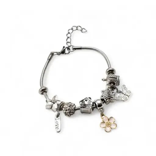 Pulsera Trendy Flor Multi Dijes