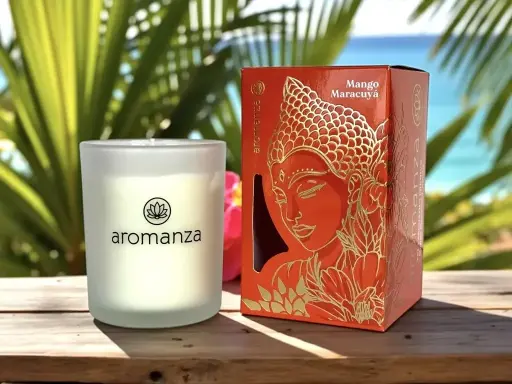 Vela Aromatica Premium Mango Maracuyá, Aromanza