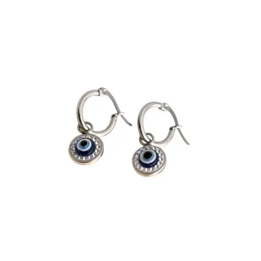 Aros Argolla con Ojos Turcos y Strass