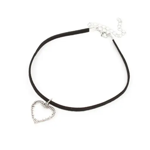 Choker de Gamuza Fangs Heart