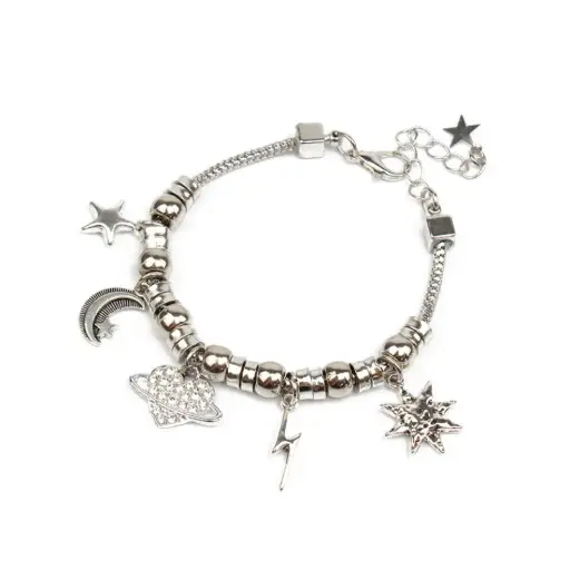 Pulsera Trendy Multicharms Saturn