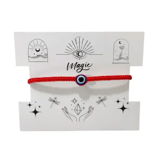 Pulsera Hilo Roja con Ojo Turco