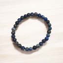 Pulsera Gema Lapislazuli 6mm Elastica