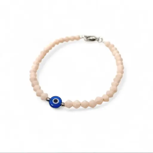 Pulsera Trendy Ojo Turco Rosa Opaca