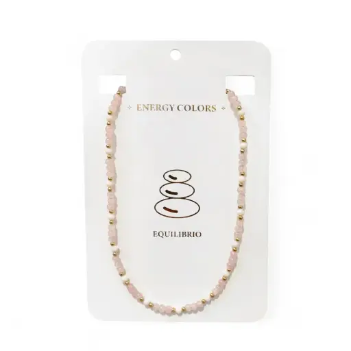 Collar Energy Tonos Rosas y Dorado