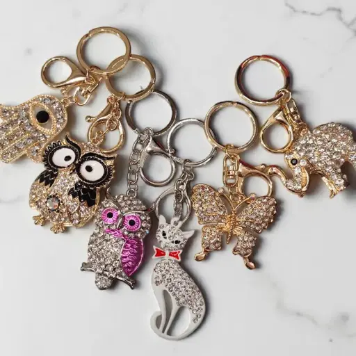 Llaveros Importados Modelos Varios con Strass