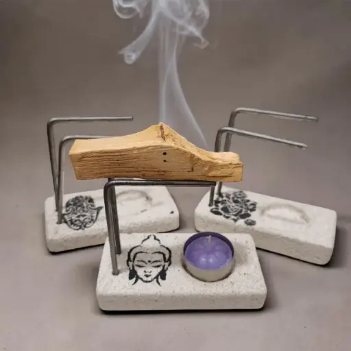 Quemador de Palo Santo Pasta Piedra