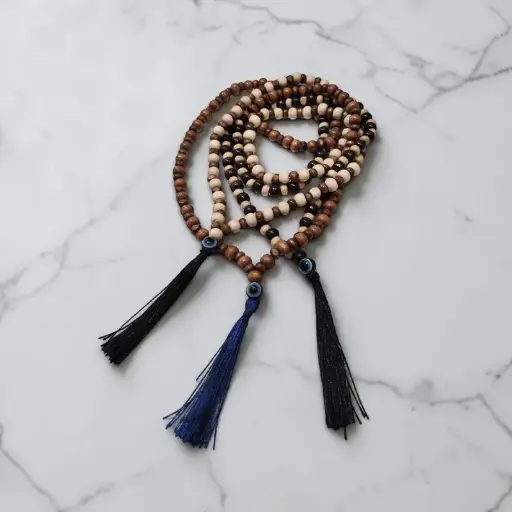 Japa Mala Colores Varios con Ojo Turco 108 Cuentas