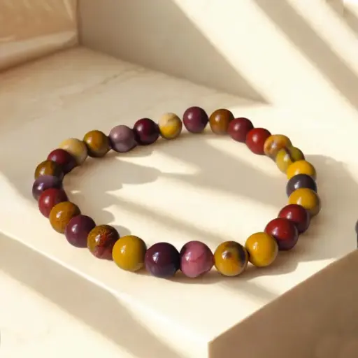 Pulsera Gema Elastica Mokaita 6mm