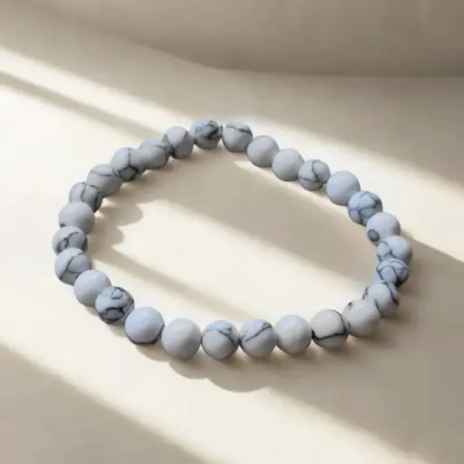 Pulsera Gema Elastica Howlita