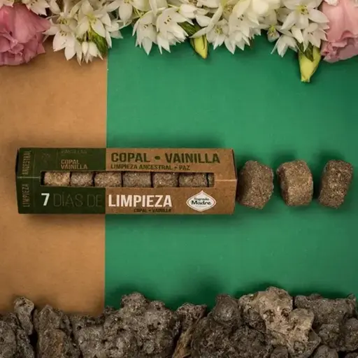Pastillas 7 Dias de Limpieza, Sagrada Madre Copal-Vainilla