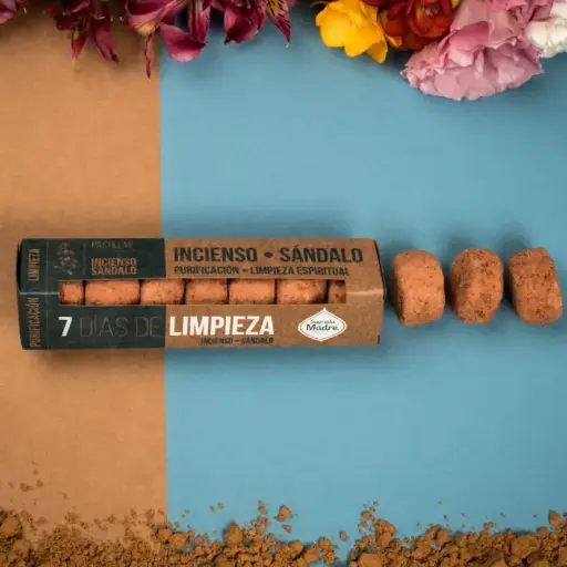 Pastillas 7 Dias de Limpieza, Sagrada Madre Incienso-Sandalo