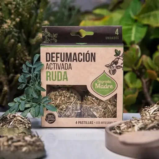 Pastillas Defumacion Activada Sagrada Madre x4u Ruda