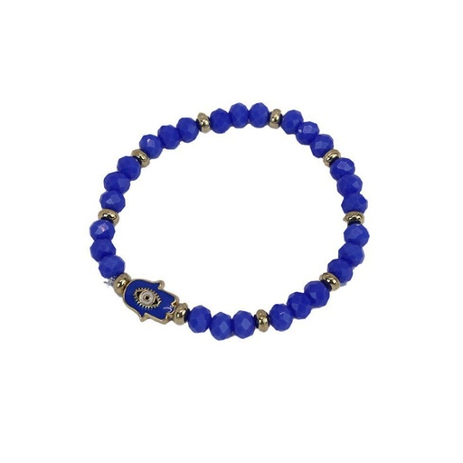 [¨75167] Pulsera Elastica Azul Mano de Fatima