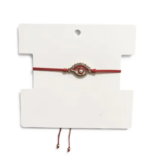 [107441] Pulsera Hilo Amuleto Ojo con Rojo