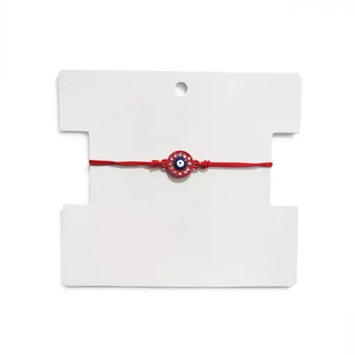 [107440] Pulsera Hilo Rojo Ojo Turco con Strass