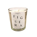 Vela De Soja Aromática Figuera, Soy Wax Candle Roseto