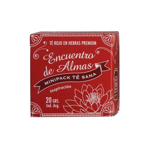 Minipack Té Sana, Te Rojo en Hebras Premium Encuentro de Almas, Inspiracion x20g Cura Te Alma Cura Té Alma