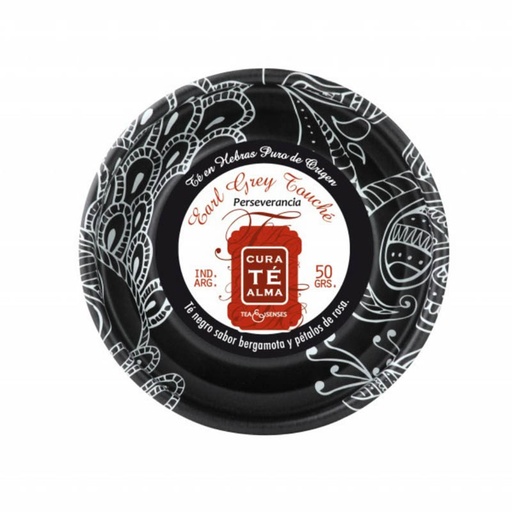 Lata Té Negro en Hebras Earl Grey Touché, Perseverancia, Cura Té Alma 50g