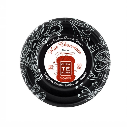 Lata Té Negro en Hebras Hot Chocolate, Placer, Cura Té Alma 50g