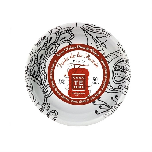Lata Té Verde en Hebras Fruta de la Pasion, Encanto, Cura Té Alma 50g
