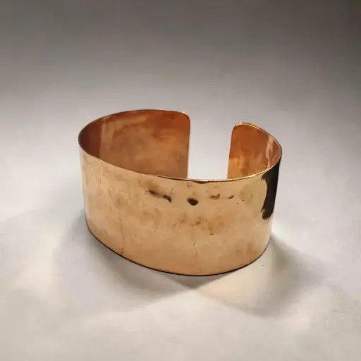 Pulsera Brazalete Magnetica de Cobre y Bronce Labrado