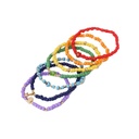 Set Pulseras Elasticas 7 Colores