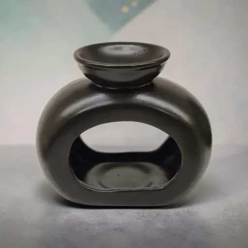 Hornito Zen Ovalado Negro