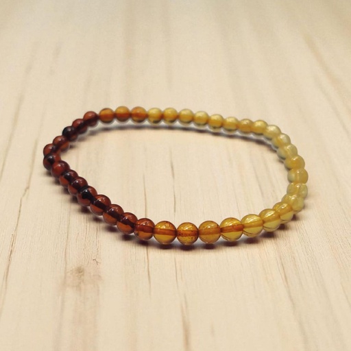 Pulsera Ambar Baltico Degradde Elastica
