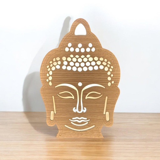 Velador Buda Color Claro 67cm