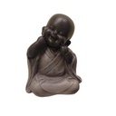 Buda Bebe Negro 10cm Modelo Manto Gris N°1