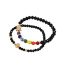 Set Pulseras Elasticas con 7 Colores, Buda y Mano de Fatima