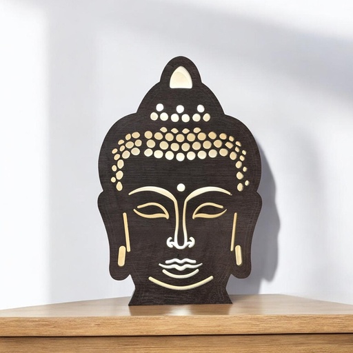 Velador Buda Color Oscuro 67cm