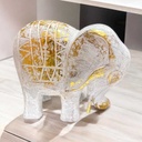 Elefante Madera Blanco 25cm