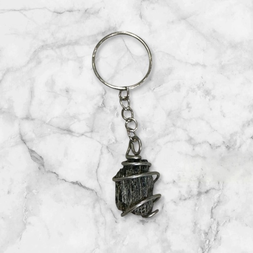 Llavero Piedra Turmalina en Bruto