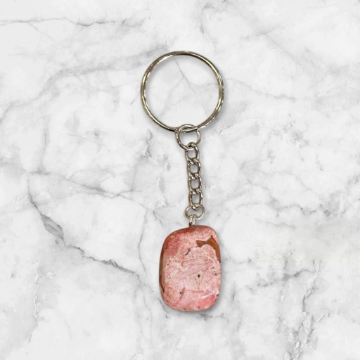 Llavero Piedra Rodocrosita Rolada