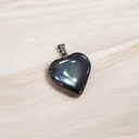 Dije Gema Corazon Hematite