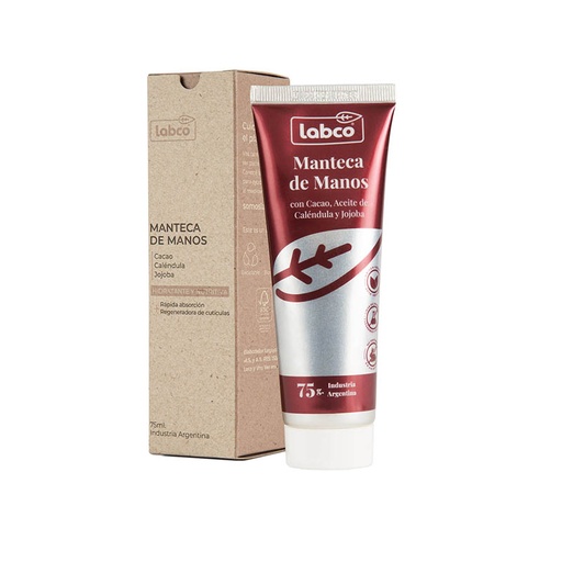 Manteca de Manos Cacao, Calendula y Jojoba 75ml, Labco