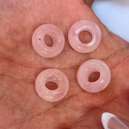 Donita Piedra Pi Cuarzo Rosa 14mm