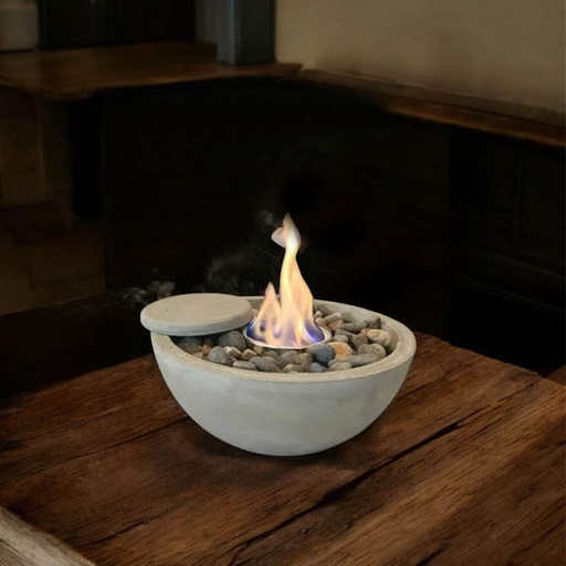 Fogonero Cemento con Piedras