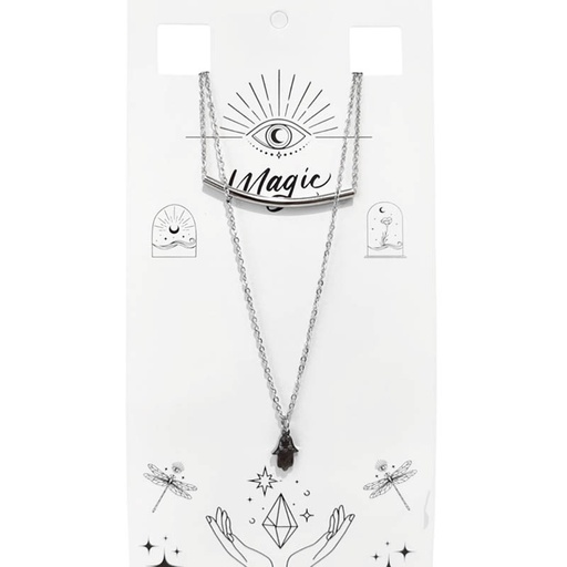 Collar Doble con Mano de Fatima